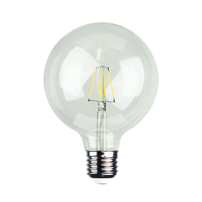4W / E27 / 2700K Dimmable - Filament LED G95 4W E27