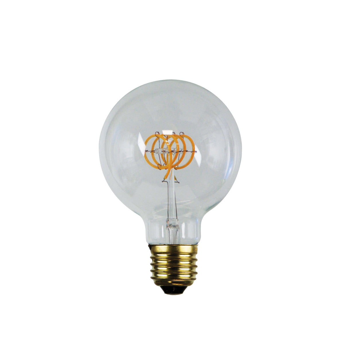 5W / E27 / 2200K Dimmable - Filament LED G95 Spiral 5W E27