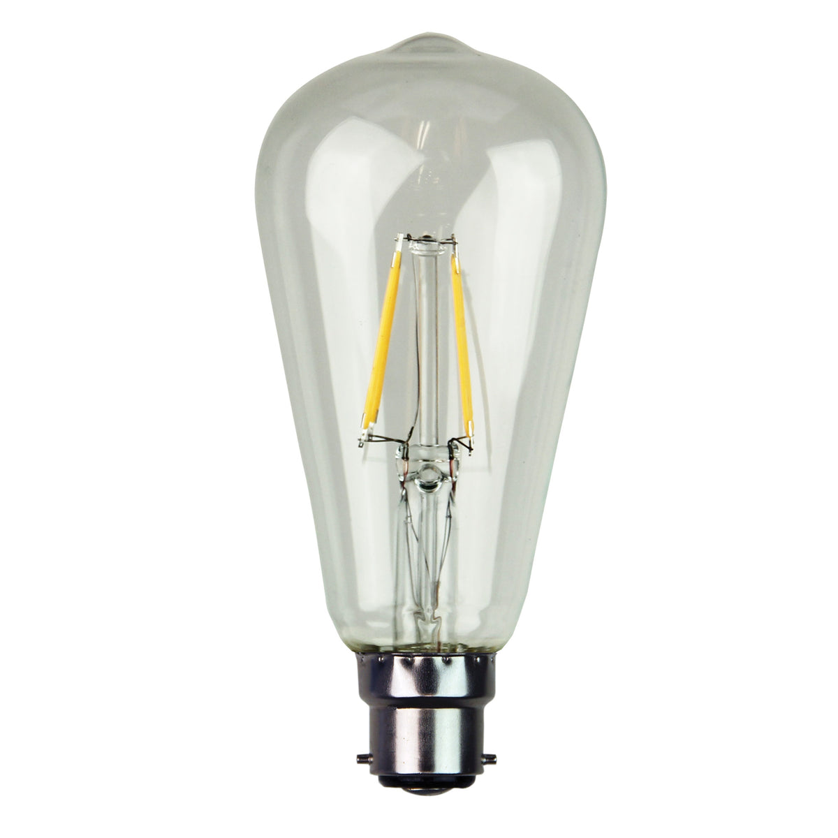 4W / B22 / 2700K Dimmable - Filament LED ST64 2700K B22