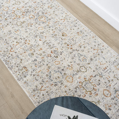 Adelia 638 Ivory Transitional Hallway Runner