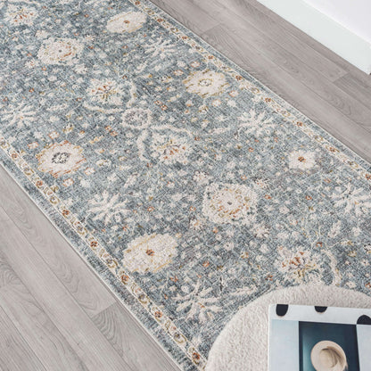 Adelia 649 Denim Transitional Hallway Runner