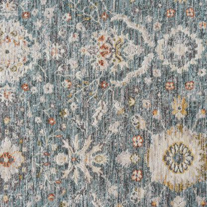 Adelia 649 Denim Transitional Hallway Runner