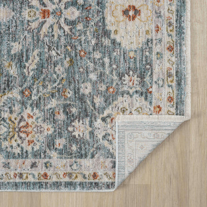 Adelia 649 Denim Transitional Hallway Runner