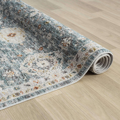 Adelia 649 Denim Transitional Hallway Runner