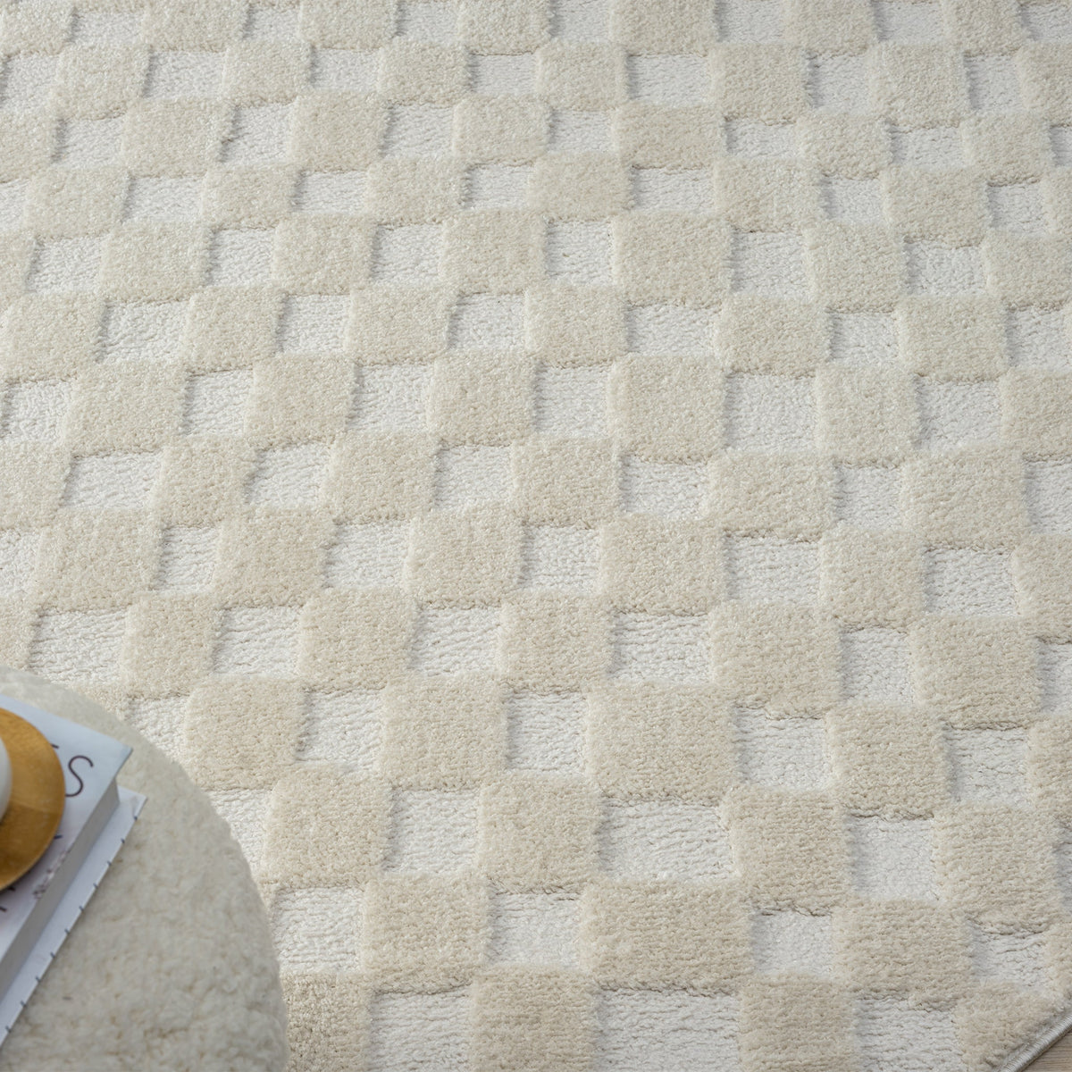 Admire 665 Linen Contemporary Round Rug