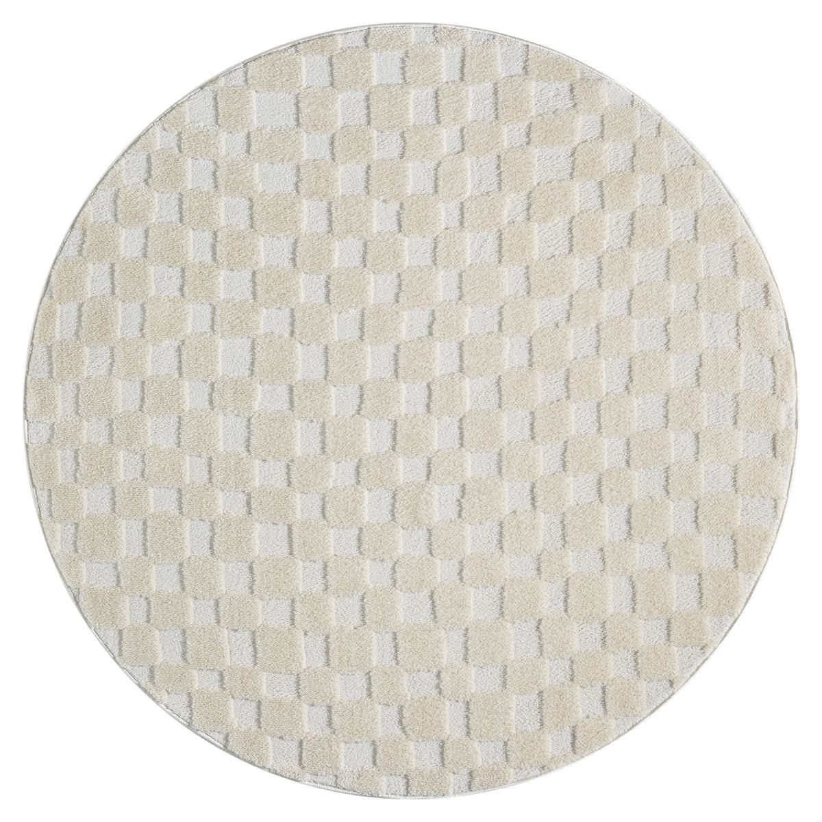 Admire 665 Linen Contemporary Round Rug
