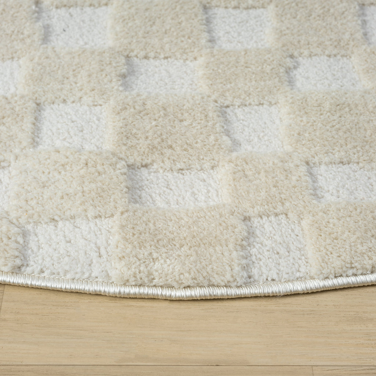 Admire 665 Linen Contemporary Round Rug
