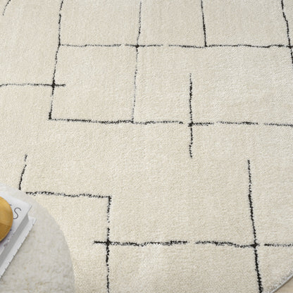 Admire 670 Vanilla Contemporary Round Rug