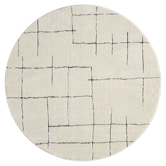 Admire 670 Vanilla Contemporary Round Rug
