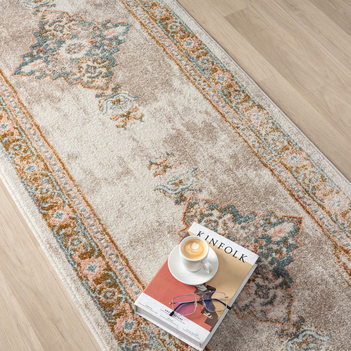 Adore 2315 Sand Transitional Hallway Runner