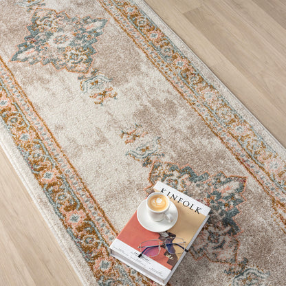 Adore 2315 Sand Transitional Hallway Runner