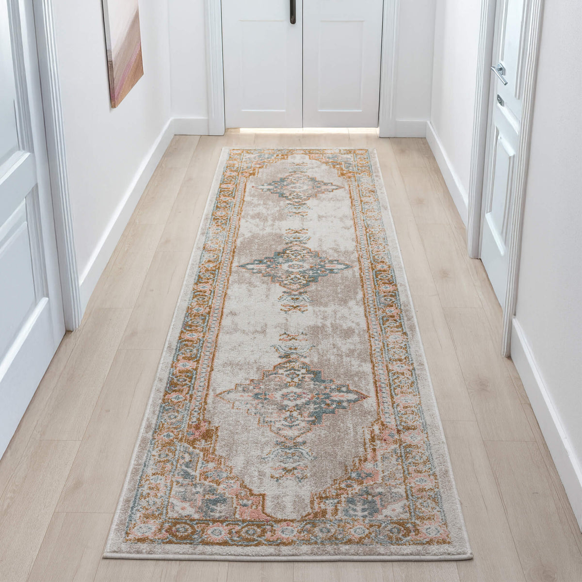 Adore 2315 Sand Transitional Hallway Runner