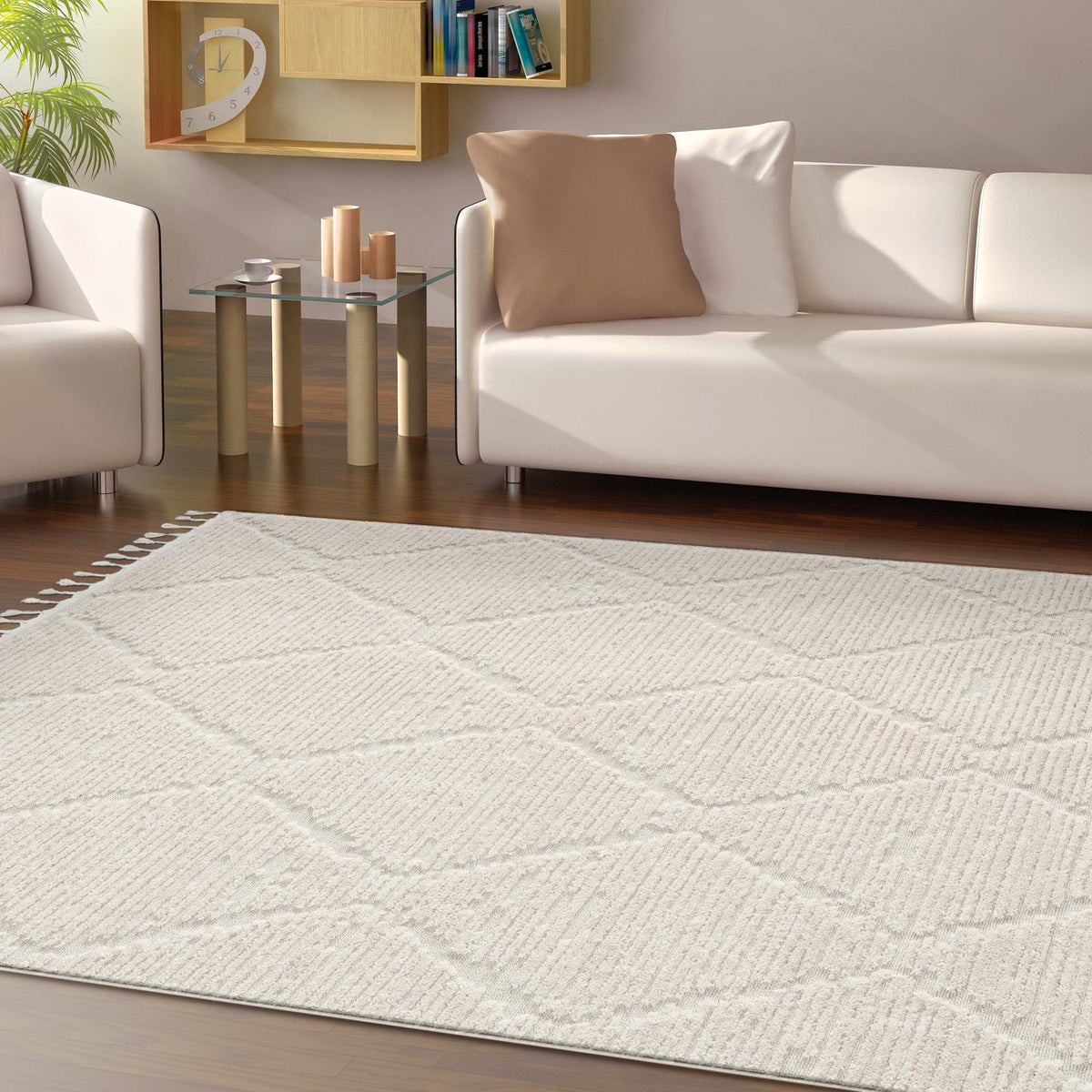 Alpine 3632 Ivory Rug