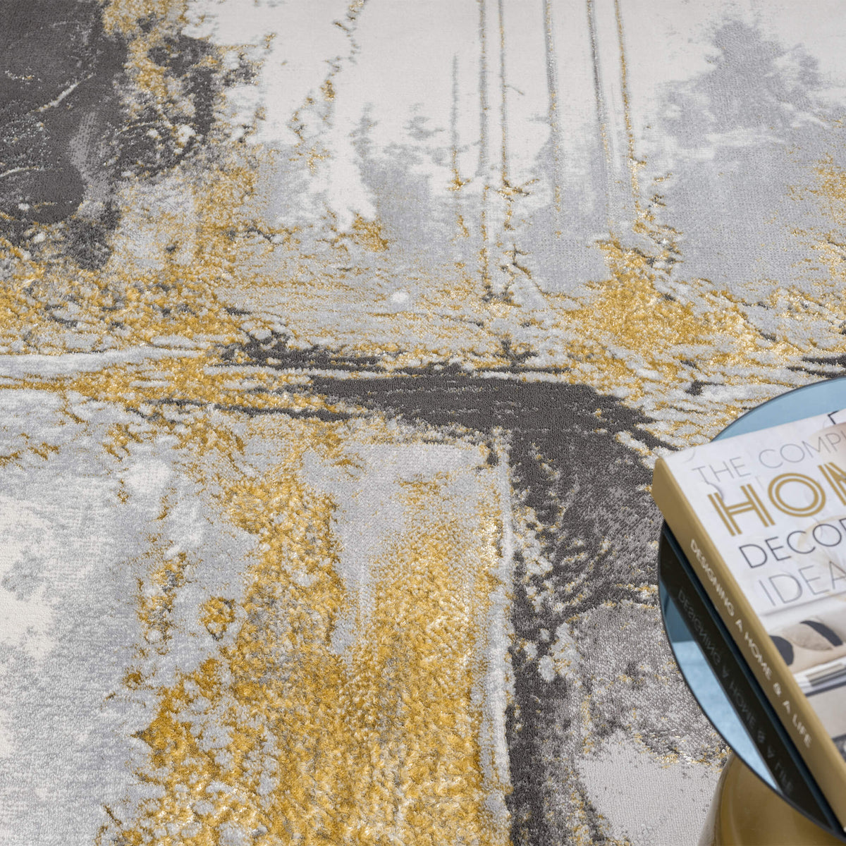 Amber 217 Slate Abstract, Geometric Rug