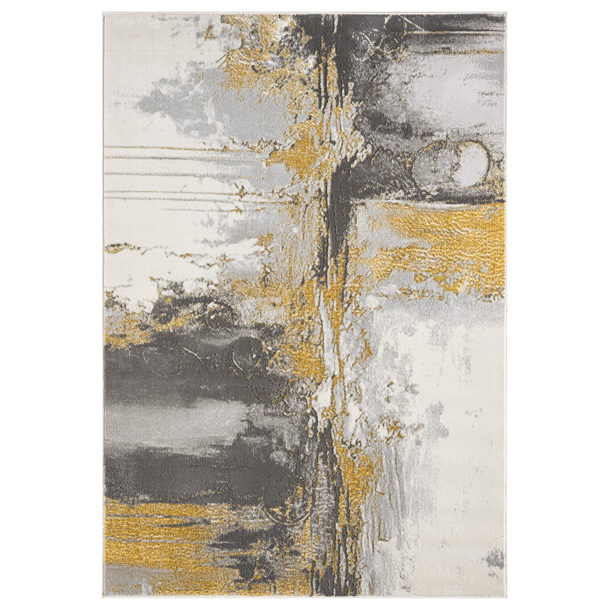 Amber 217 Slate Abstract, Geometric Rug