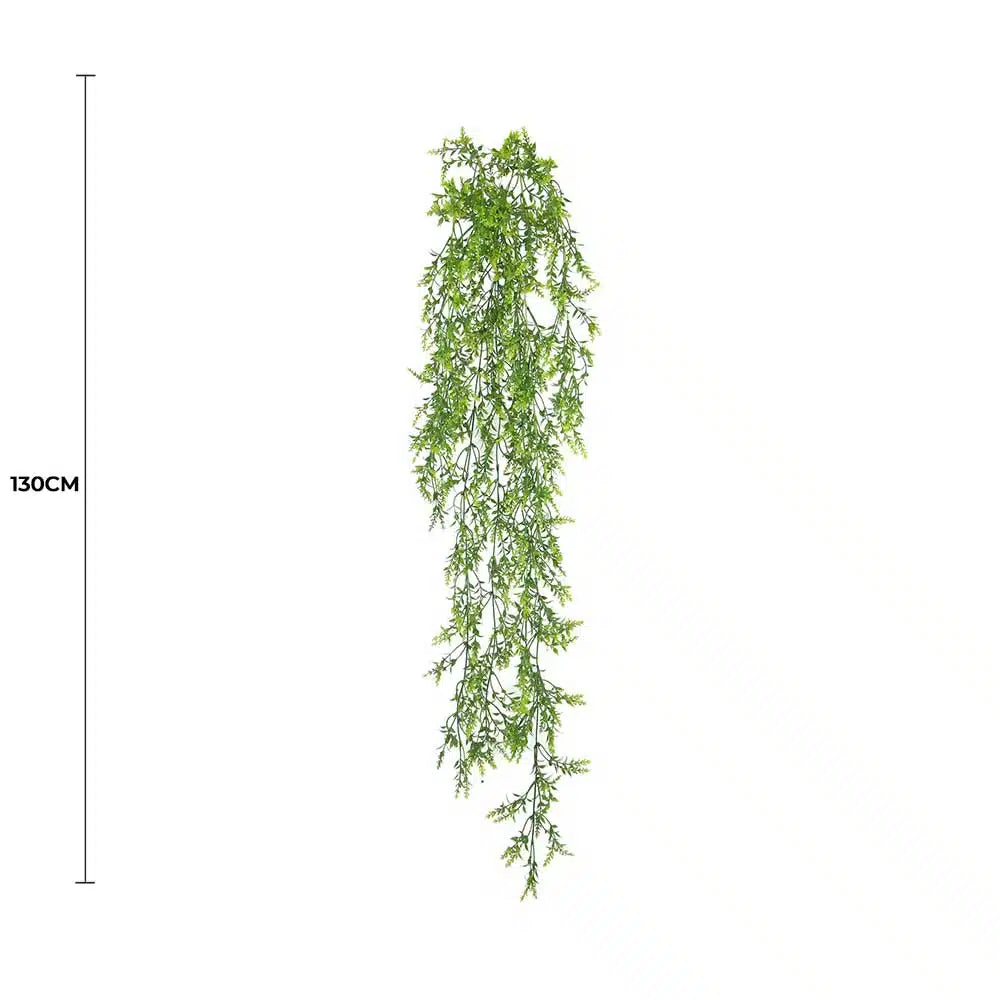 Artificial Dense Hanging Evergreen Plant (two-tone) UV Resistant 130cm - Image 2