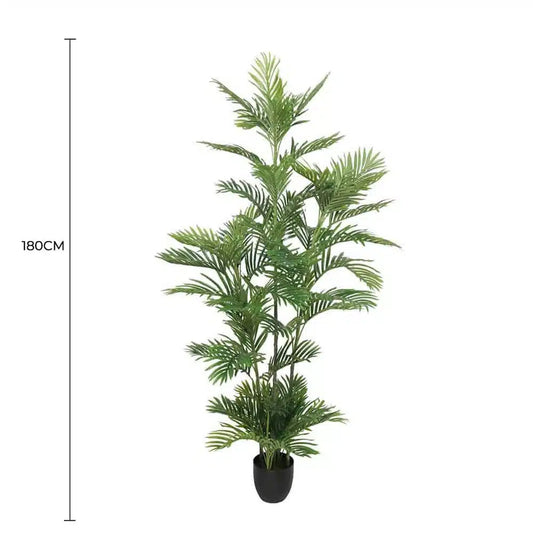 Premium Artificial Potted Multi-trunk Fan Palm 180cm