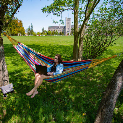 Vivere Brazilian Style Cotton Hammock - Tropical