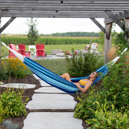Vivere Brazilian Style Cotton Hammock - Island Breeze