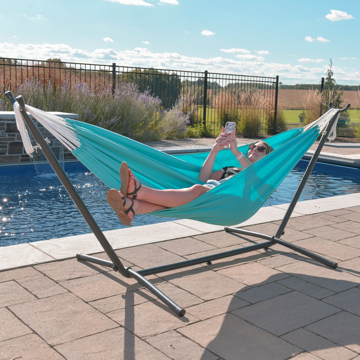 Vivere Brazilian Style Sunbrella Hammock - Aruba
