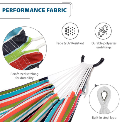 Vivere Brazilian Style Sunbrella Hammock - Carousel Confetti