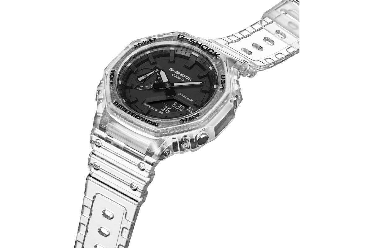 G-Shock Men's Digital & Analogue CasiOak Watch GA2100SKE-7A (Clear) - Image 2