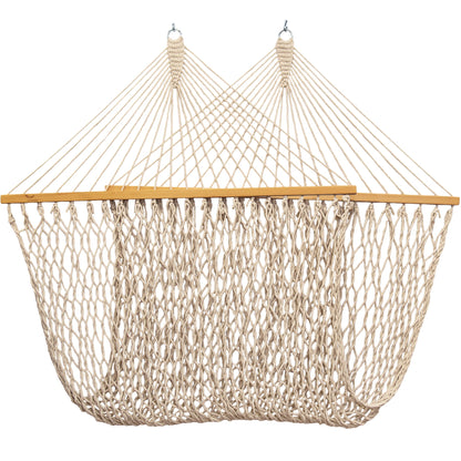 Vivere Cotton Rope Spreader Bar Hammock - Natural
