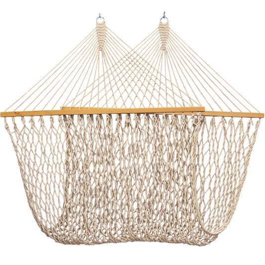 Vivere Cotton Rope Spreader Bar Hammock - Natural