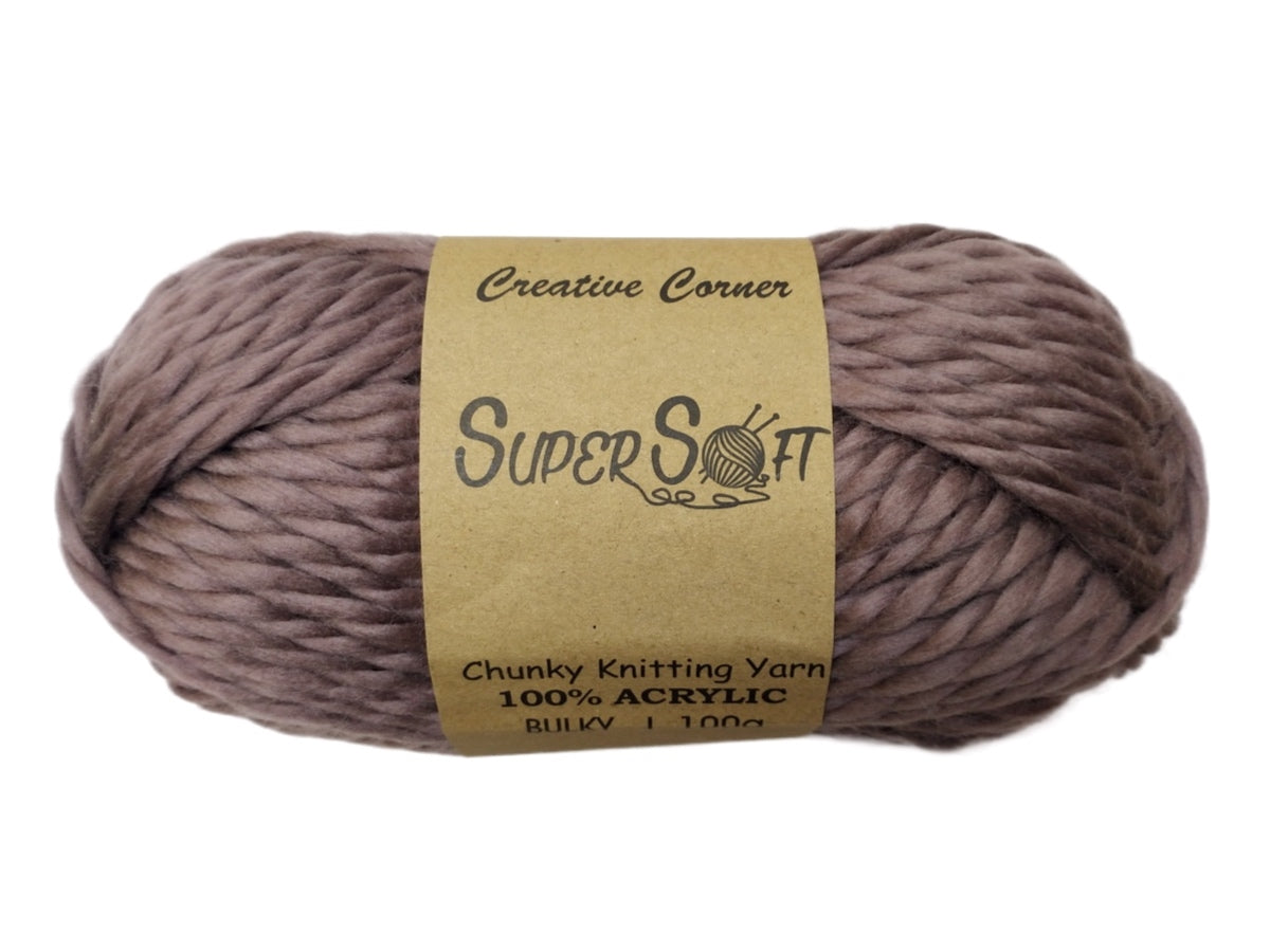 bulk 12 Light Plum Chunky Yarn 100G