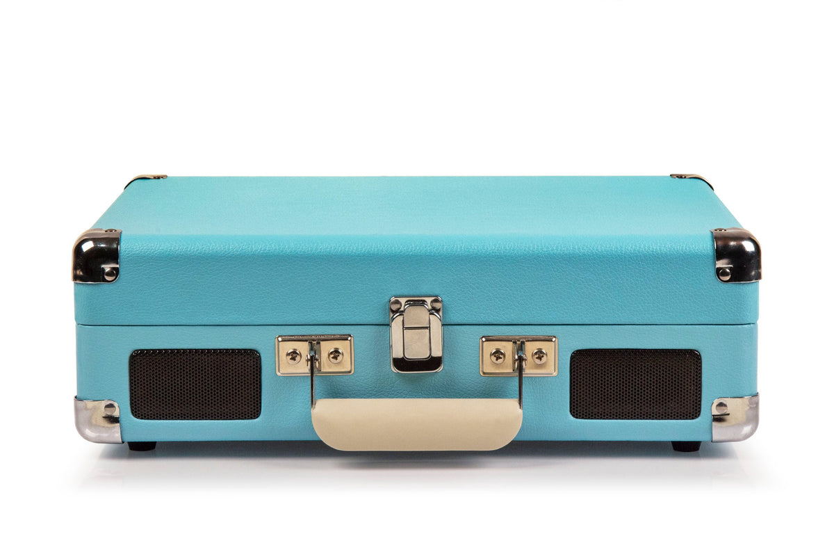 Crosley Cruiser Bluetooth Portable Turntable + Crosley Turntable Stand Bundle - Turquoise