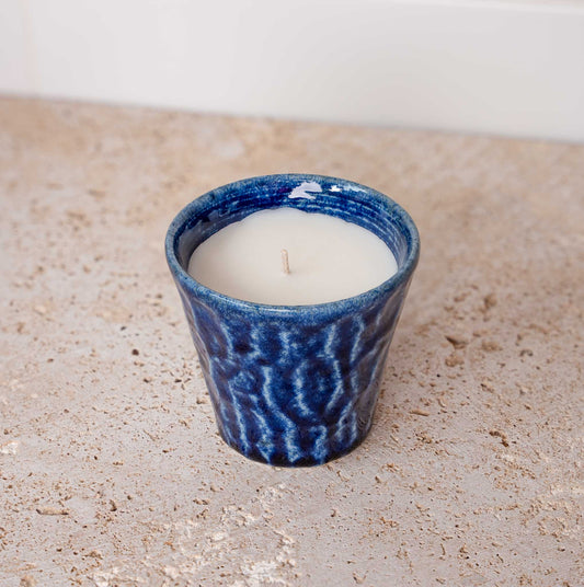 Candle Yuzu Citrus Blue Ceramic 180g - Image 2