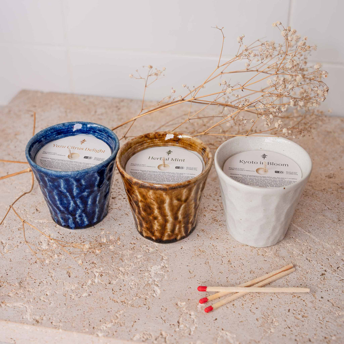Candle Yuzu Citrus White Ceramic 180g - Image 4