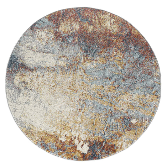 Canyon 281 Dk Grey Round Rug