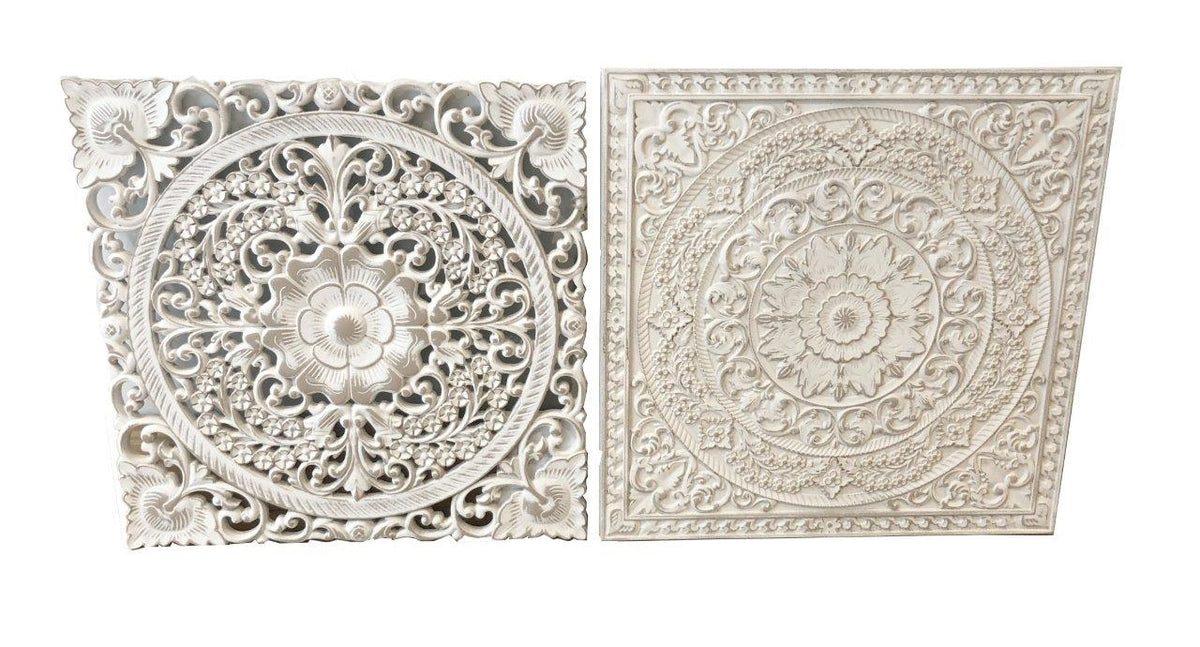 Set 2 Square Decorative Wall Art 40cm