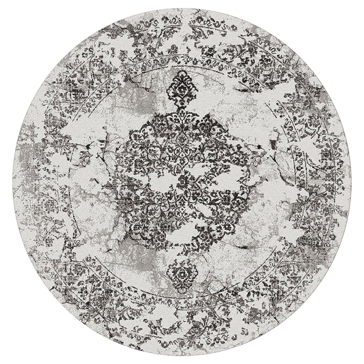 Desire 3446 Grey Round Rug