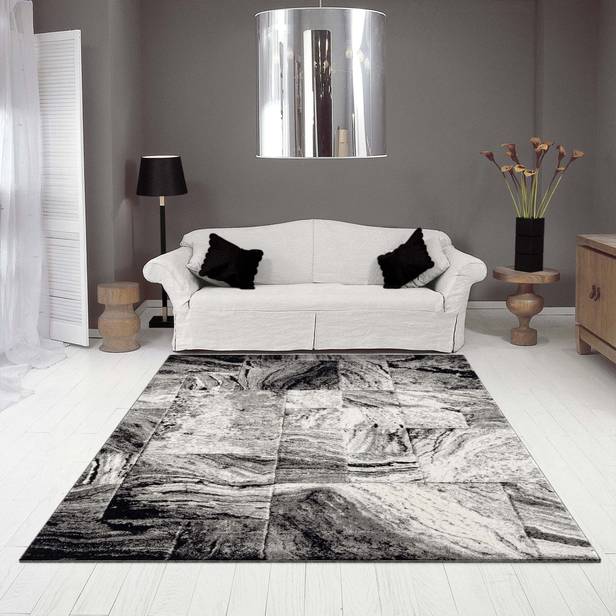 Desire 9623 Black Rug