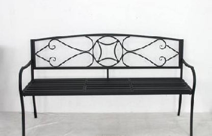 Otis Metal Garden Bench 87cm