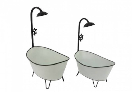 Set 2 Garden Bath Planter 44cm
