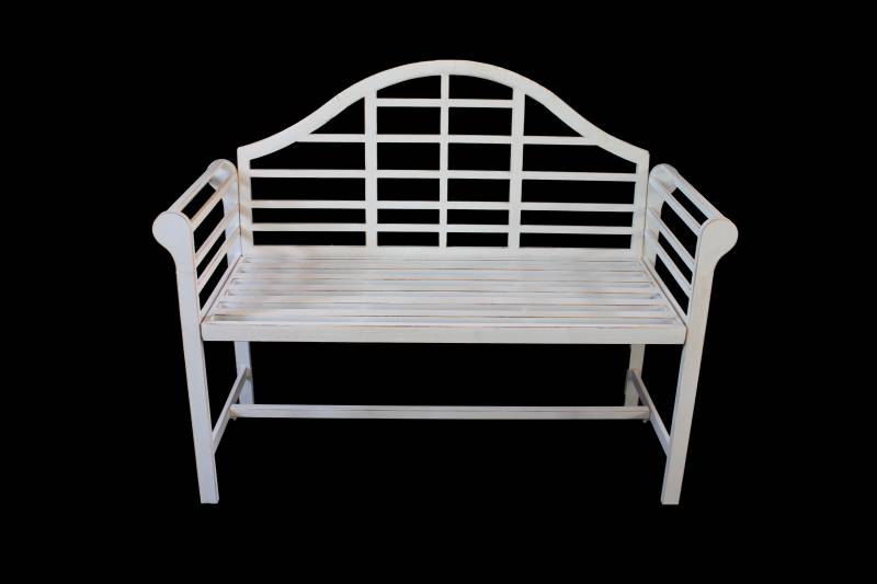 Station Metal Garden Bench 96cm