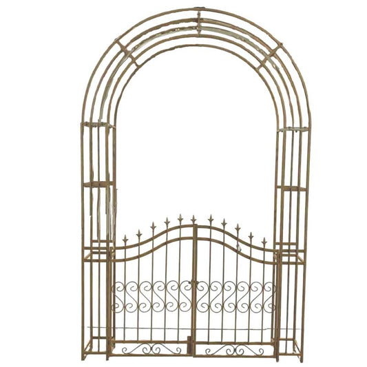 Garden Arch With Gate 240cm
