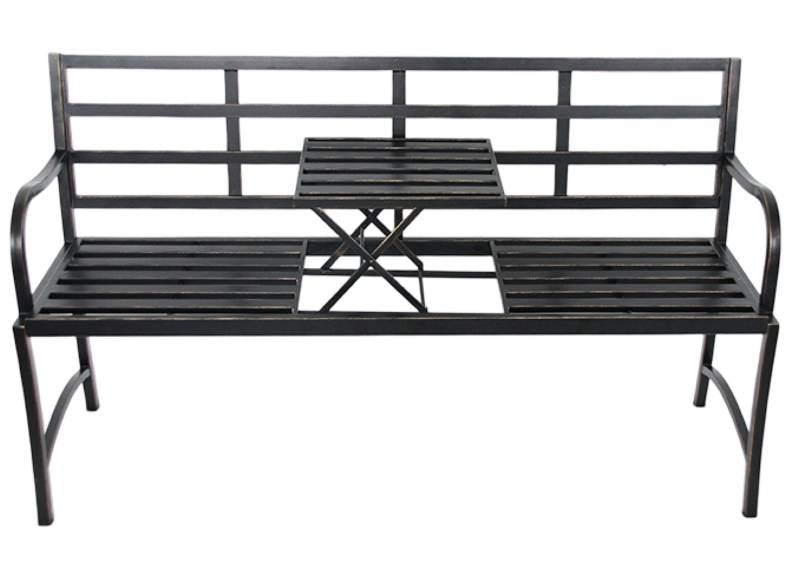 Lucinda Garden Bench & Pop Up Table 87cm