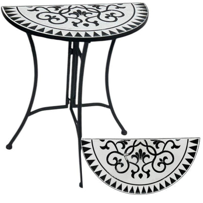 Persian Outdoor Half Round Table 69cm - Image 4