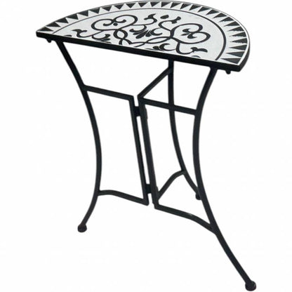 Persian Outdoor Half Round Table 69cm