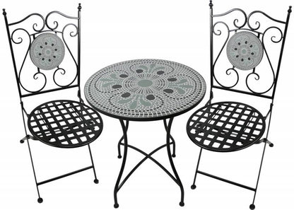 Tuscan Serenity Outdoor 3Pc Table & Chairs Setting 72cm