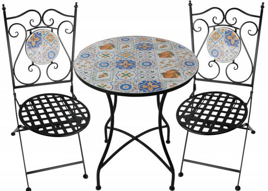 Zen Enclave Outdoor Table & Chairs Setting 72cm
