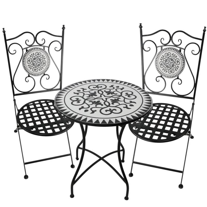 Persian Outdoor Table & Chairs Setting 72cm