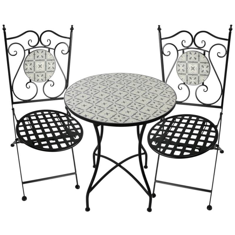 Sahara Twilight Outdoor Table & Chairs Setting 72cm