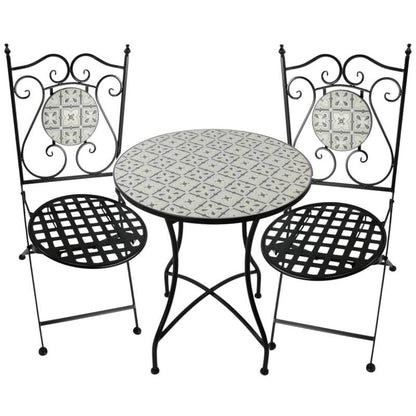 Sahara Twilight Outdoor Table & Chairs Setting 72cm