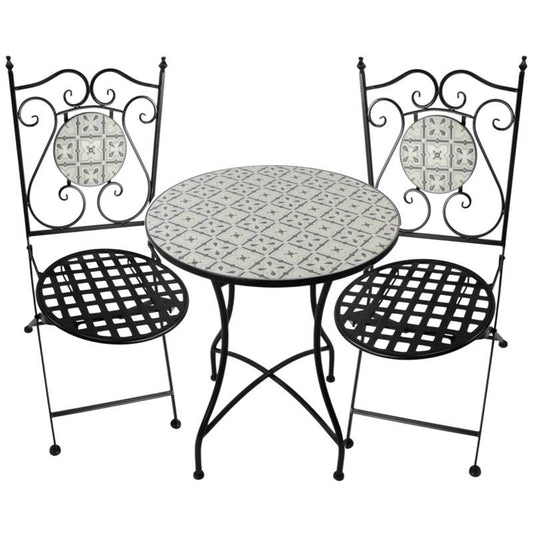 Sahara Twilight Outdoor Table & Chairs Setting 72cm