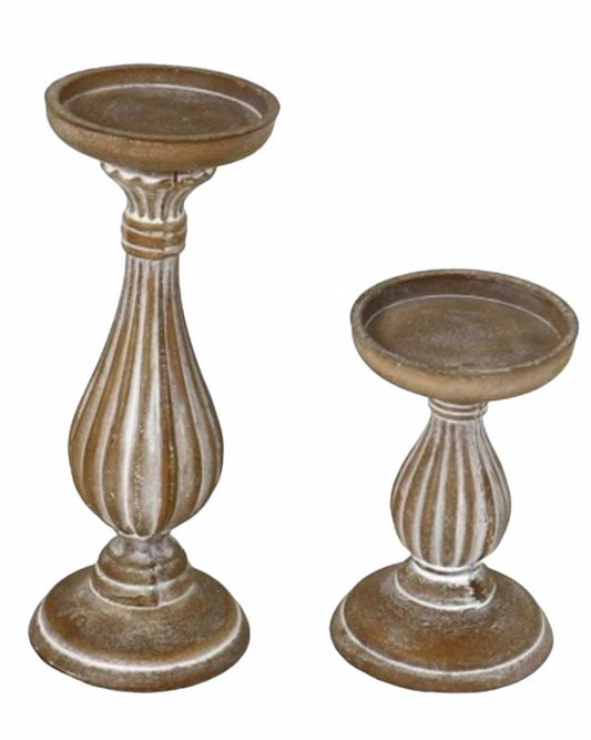 Set 2 Bella Candle Holder 28cm